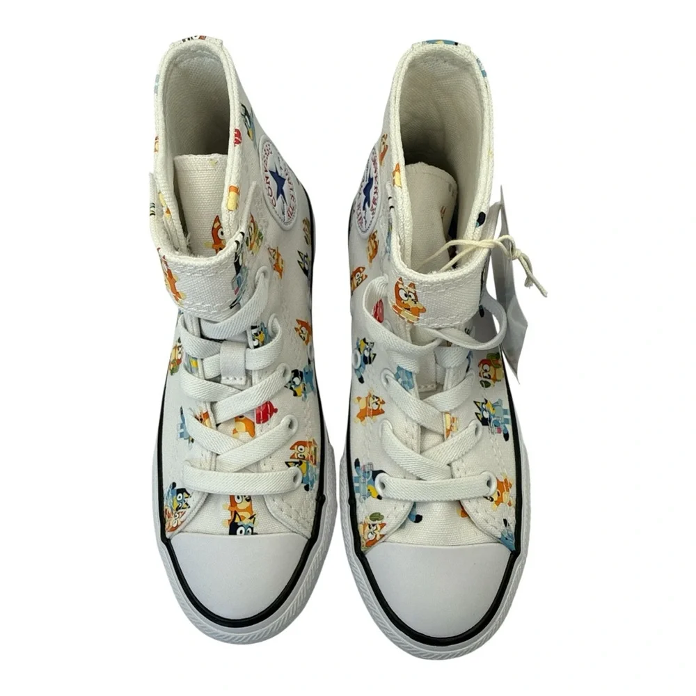 Converse‎ Chuck Taylor All Star 1V Kids Boy Lace-Up Bluey Print Sneakers, Size 1